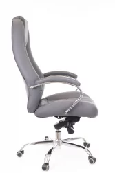 Кресло руководителя Drift M кожа Серый
