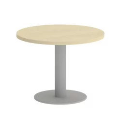 Стол журнальный круглый HOME OFFICE VR.SP-5-60.1G Клен/Серый металл