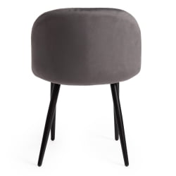 Стул MELODY (mod. 4997) металл/вельвет, 52х49х78см, серый/черные ножки