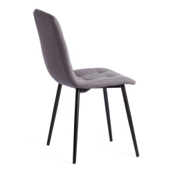 Мягкий стул CHILLY MAX Велюр/металл , 45 х 54 х 90 см , темно-серый/черный