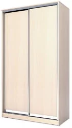 Двустворчатый гардеробный шкаф Хит-24-12-11 Дуб млечный