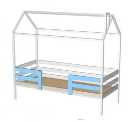 Кровать-домик RooRoom кд-2 Белый