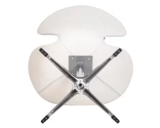 Кресло дизайнерское DOBRIN SWAN Белый кожзам P23