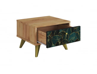 Тумба дизайнерская Фьюжн ТМ-004 дуб крафт золотой/TROPICAL