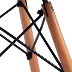 Стул STUTTGART (mod. 74) / 1 шт. в упаковке экокожа/дерево береза/металл, 50 х 47 х 73 см, античный коричневый RH02-13/натуральный