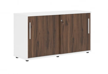 Шкаф с дверьми-купе EDIS ELC 1343 Дуб Денвер темный Белый Белый