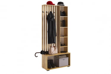 Прихожая Бери MPR-021 Дуб крафт золотой/белое дерево