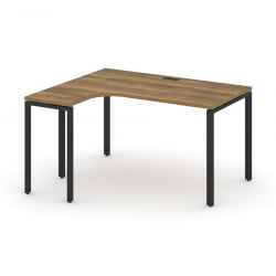 Стол эргономичный левый CONCEPT CN.SA-001(L) Сандал Янтарный Черный