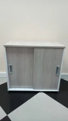 Тумба-купе Deka 9.02.08 Дуб Сантана светлый/Белый