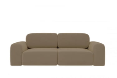 Диван прямой Сунне (Berhouse) Цвет фасада: Левис 04 велюр; Тип: Прямой; Материал фасада: Металл/Велюр