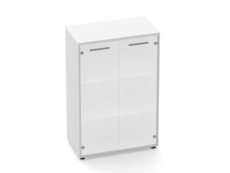 Шкаф 2 широкий 2 стеклянные двери Deka 10.12.161 Белый