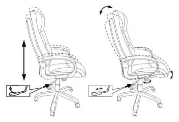 Кресло руководителя Бюрократ CH-824 Песочный Light-21