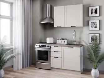 Тумба кухонная 600 с 3 ящиками (4) Джамис ЛД 296.140.000.093 Белый Кашмир