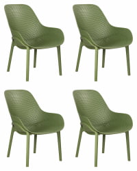 Кресло DOBRIN LONZO (зеленый хаки (G-17) c УФ-защитой) 4 шт