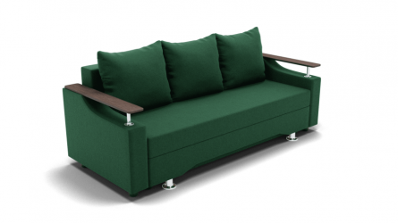 Диван Манго (ЗР) Цвет фасада: Зеленый; Тип: Прямой; Материал фасада: Металл/Велюр