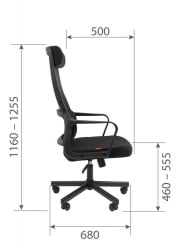 Кресло руководителя Chairman 590 ткань/сетка Серый