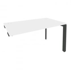 Стол-приставка на П-образном м/к к опорным элементам ONIX O.MP-SPR-3.8 Белый Бриллиант/Антрацит