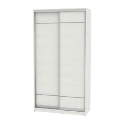 Шкаф-купе белый B-220х120х60-3(ВД-D7D7)