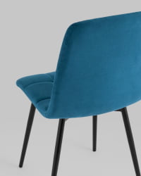 Стул Oliver велюр Пыльно-синий
