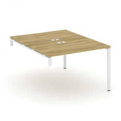 Двойной стол-надставка на опорную тумбу CONCEPT CN.DSN-002 Дуб Винченцо Белый