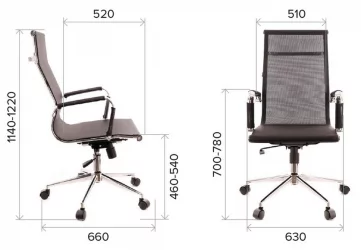 Кресло для руководителя Everprof Opera T Cетка Черный