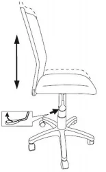Кресло детское Бюрократ KD-9 (пластик белый) Салатовый