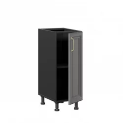 Тумба кухонная 300 Джелатто ЛД 241.010.000.127 Черный Оникс серый