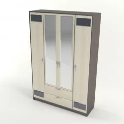 Шкаф 4-х створчатый Венера с зеркалом_79579