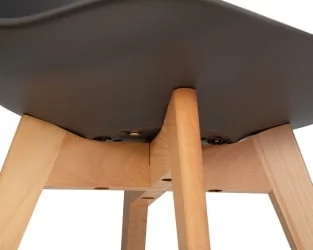 Стул обеденный DOBRIN JERRY SOFT Темно-серый G-04