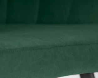 Стул обеденный DOBRIN NAOMI (ЭМАЛЬ ЧЕРНЫЙ МУАР велюр Catania Izumrud)