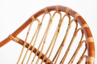 Кресло Secret De Maison Petunia (mod. 01 5088 SP KD/1-1) натуральный ротанг/металл, 80х61х66см, светлый мед/черный