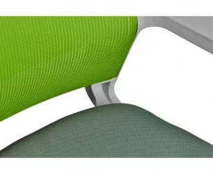 Кресло офисное Бит белый пластик Зеленый