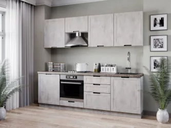 Шкаф кухонный антресоль 600 Джамис ЛД 296.300.000.015 Белый Белый камень