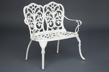 Скамья Secret De Maison Symphonie алюминиевый сплав, 95х56х92см, butter white