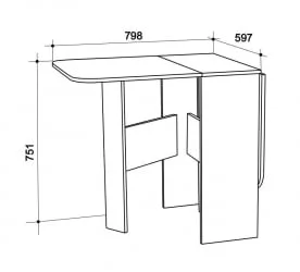 Стол-книжка Мечта Венге