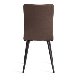 Металлический стул La Rousse NEW, ткань рогожка, коричневый/черный, 3М7-147, 45x55x93 см