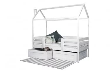 Детская кровать с бортиком RooRoom кд-2Р с ящиками Розовый