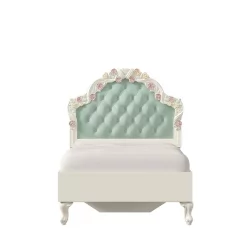 Кровать односпальная 900 Луиза ЛД 665.065.000 Алебастр Мятный