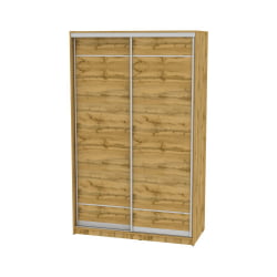 Шкаф-купе коричневый B-220х120х60-2(ДВ-D7D7)