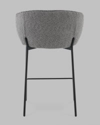 Стул полубарный Тисдейл букле темно-серый