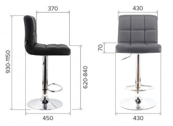 Барный стул Everprof Asti Ткань Шоколад