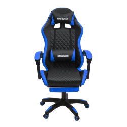 Геймерское кресло 892-1 цвет черный/синий с массажем 892-1-black-blue-mass