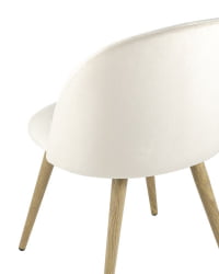 Комплект из четырех стульев Лион велюр кремовый 4 шт