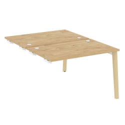 Стол-приставка двойной к опорным элементам ONIX WOOD OW.D.SPR-2.8 Тиквуд Светлый/Светлый