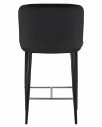 Стул полубарный DOBRIN CHRISTIAN 65 черный велюр V108-77