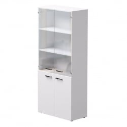 Шкаф комбинированный со стеклом Everprof EVO 254Н004 Белый