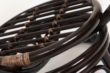 Столик журнальный со стеклом BENOA 5005 Antique brown (античный черно-коричневый)