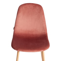 Стул BREEZE (mod. JSC-58) Велюр/металл , 44 х 53 х 86 см, Coral (коралловый) HLR44 / натуральный