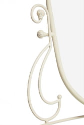 Туалетный стол ALBERT (столик/зеркало + пуф) Античный белый (Antique White)