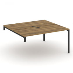 Двойной стол-надставка на опорную тумбу CONCEPT CN.DSN-004 Сандал Янтарный Антрацит